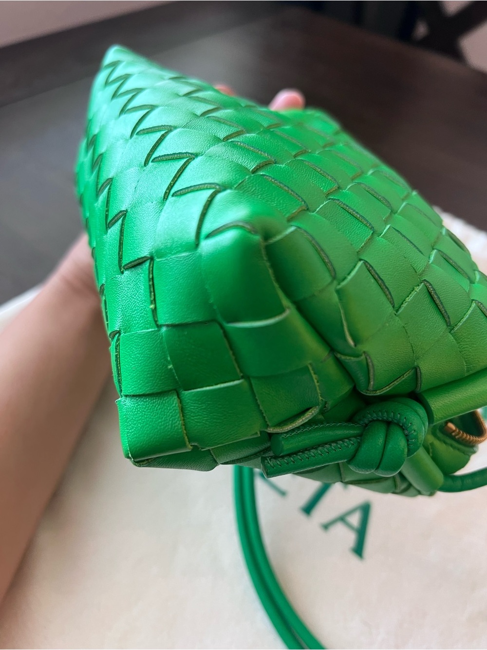 Bottega Veneta Mini Loop in Parakeet Green - Picture 12 of 16